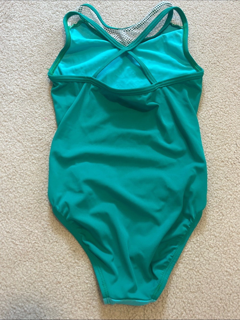 GK Laurie Hernandez Tank Leotards, Green Sequin, size CL - Picture 5 of 9